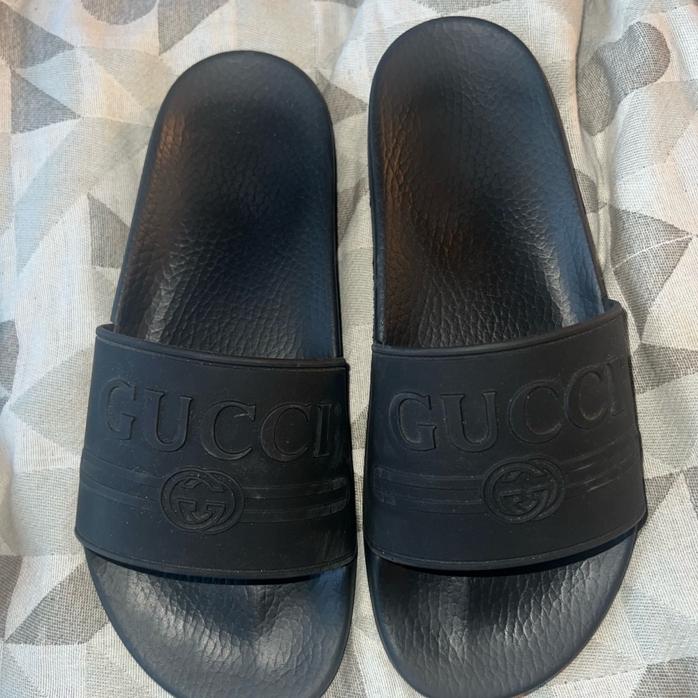 Gucci Black Slide Sandals for Men